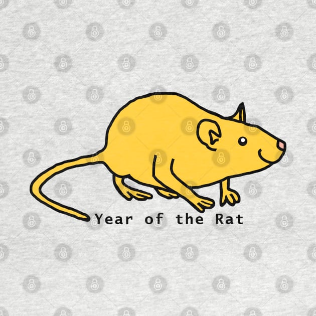 Year of the Rat in Yellow by ellenhenryart